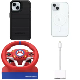 1 parcel box  50 pcs iPhone mobiles, apple watches- untested customer rotunda