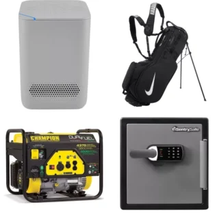 1 Pallet - 40 Pcs - Speakers, Patio, Security & Surveillance, Camping & Hiking - Visually inspected, Good/Functional